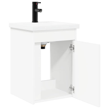 vidaXL Bathroom Vanity Unit with Tap White 42 x 40 x 74.5 cm