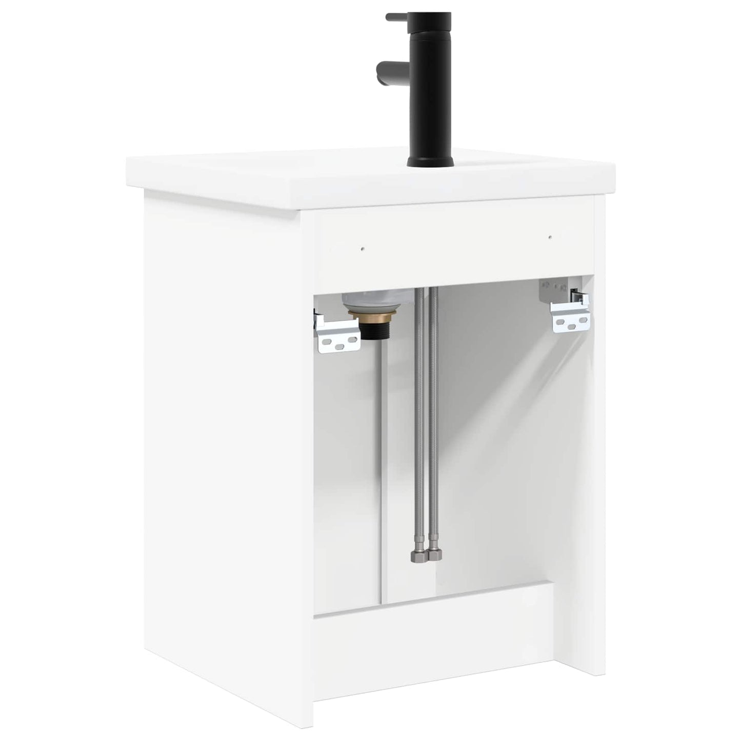 vidaXL Bathroom Vanity Unit with Tap White 42 x 40 x 74.5 cm