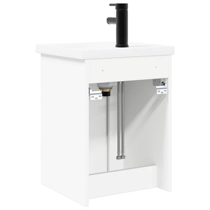 vidaXL Bathroom Vanity Unit with Tap White 42 x 40 x 74.5 cm