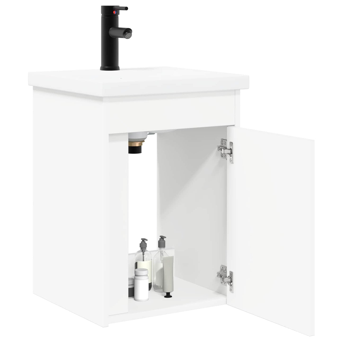 vidaXL Bathroom Vanity Unit with Tap White 42 x 40 x 74.5 cm