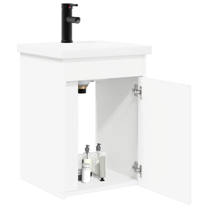 vidaXL Bathroom Vanity Unit with Tap White 42 x 40 x 74.5 cm