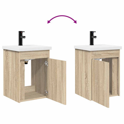 vidaXL Bathroom Vanity Unit with Tap Sonoma Oak 42 x 40 x 74.5 cm
