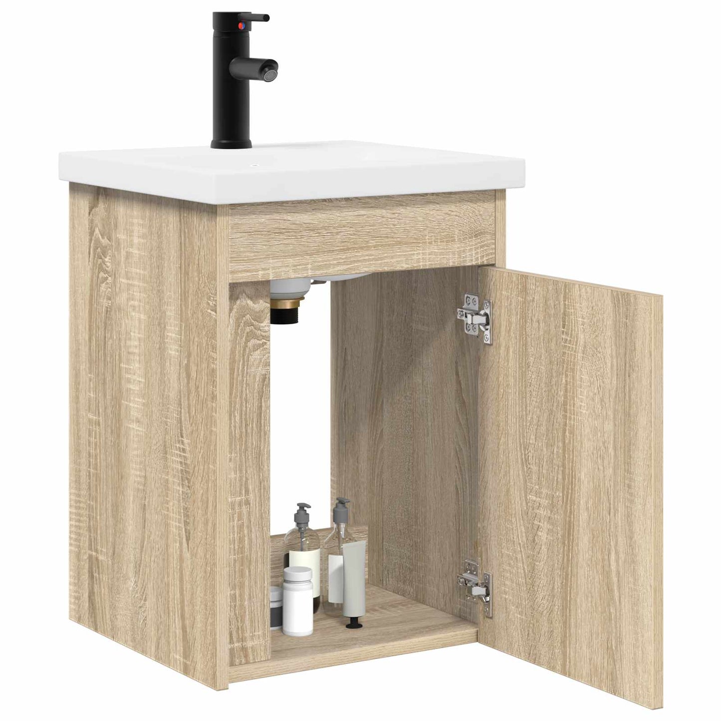 vidaXL Bathroom Vanity Unit with Tap Sonoma Oak 42 x 40 x 74.5 cm
