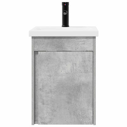 vidaXL Bathroom Vanity Unit with Tap Concrete Grey 42 x 40 x 74.5 cm