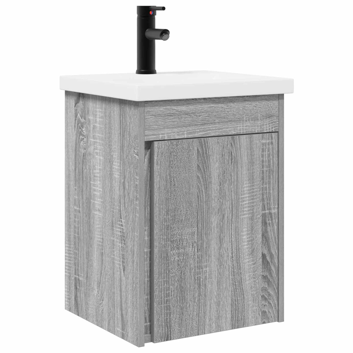 vidaXL Bathroom Vanity Unit with Tap Grey Sonoma 42 x 40 x 74.5 cm