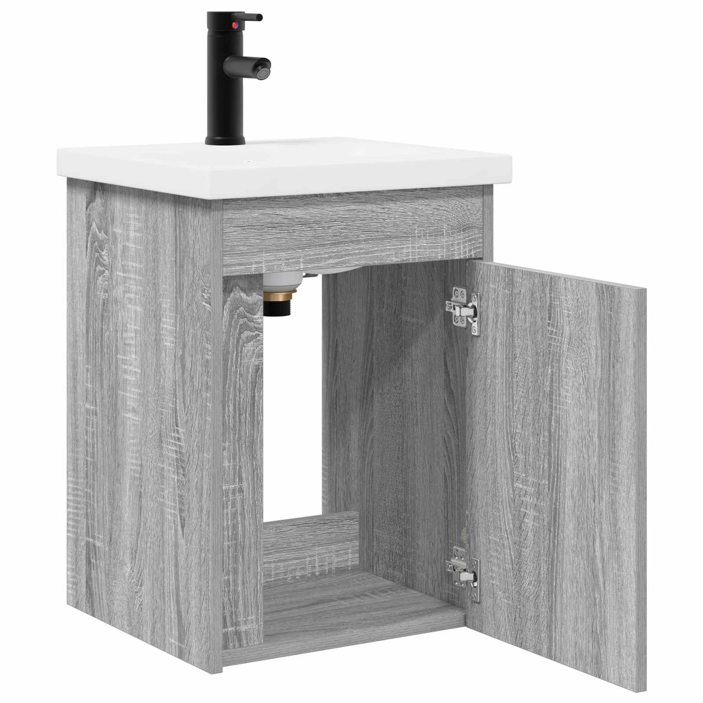 vidaXL Bathroom Vanity Unit with Tap Grey Sonoma 42 x 40 x 74.5 cm