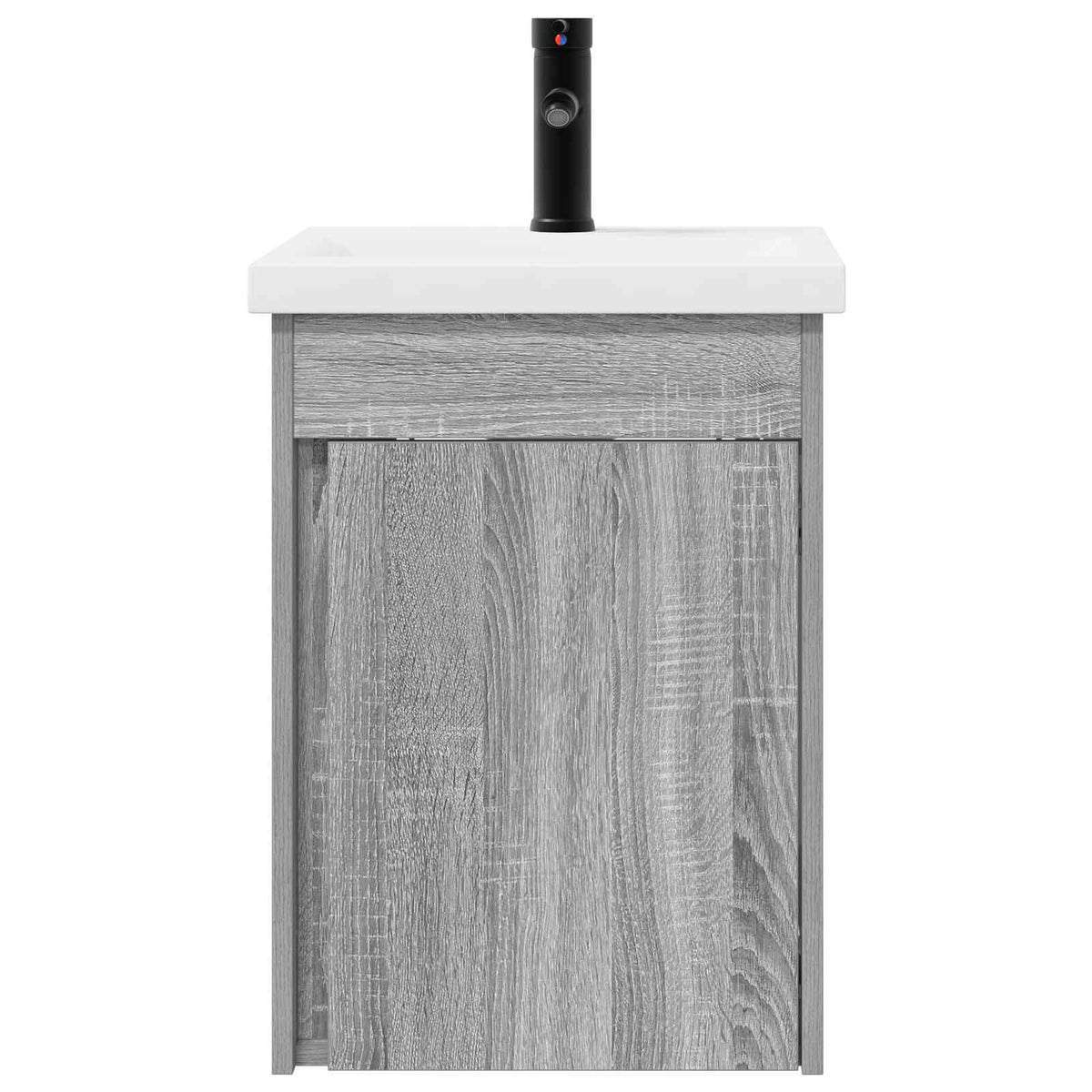 vidaXL Bathroom Vanity Unit with Tap Grey Sonoma 42 x 40 x 74.5 cm