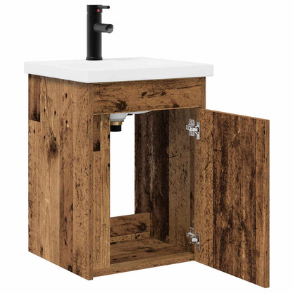 vidaXL Bathroom Vanity Unit with Tap Old Wood 42 x 40 x 74.5 cm