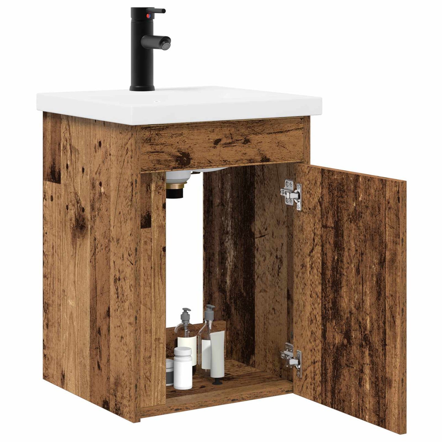 vidaXL Bathroom Vanity Unit with Tap Old Wood 42 x 40 x 74.5 cm