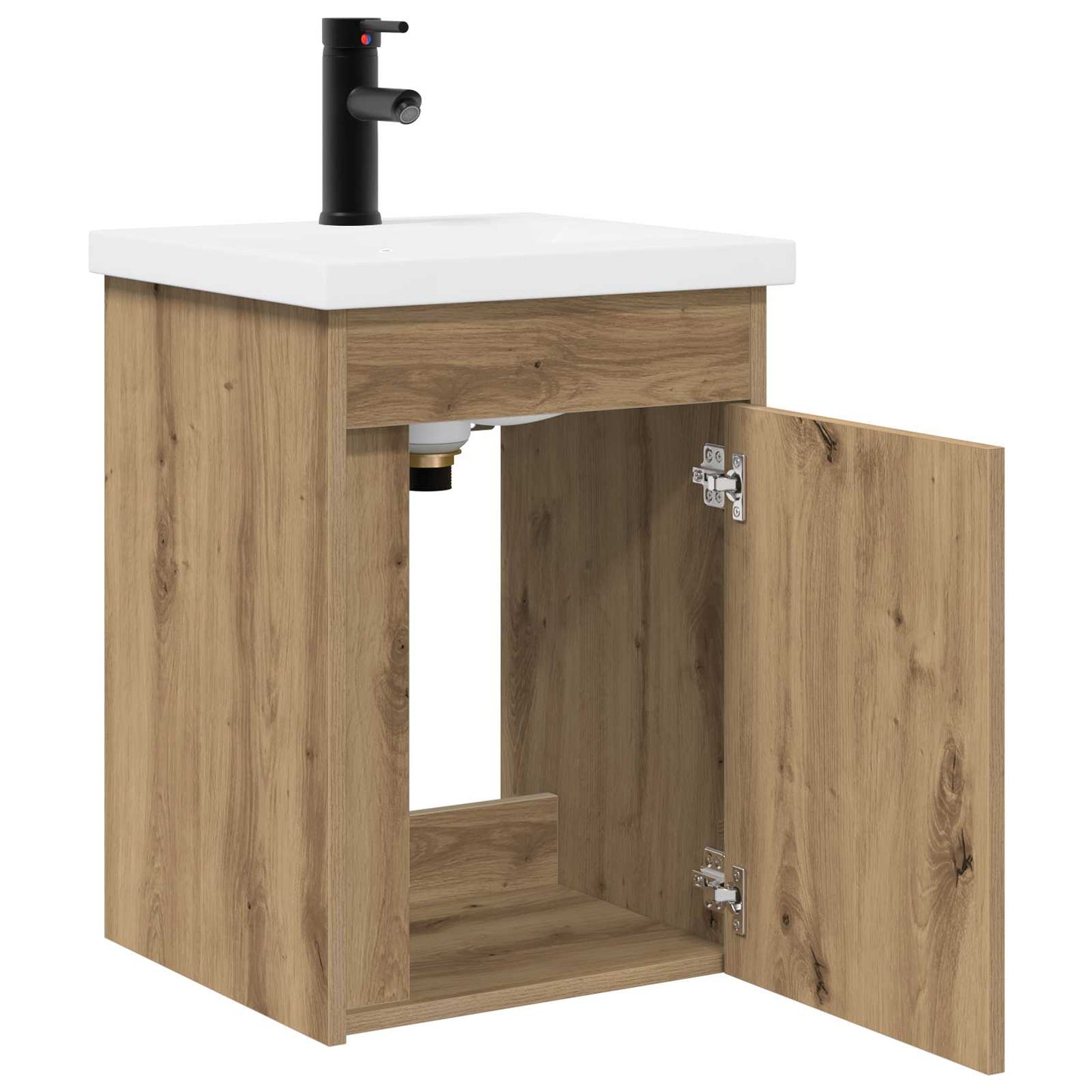 vidaXL Bathroom Vanity Unit with Tap Artisan Oak 42 x 40 x 74.5 cm
