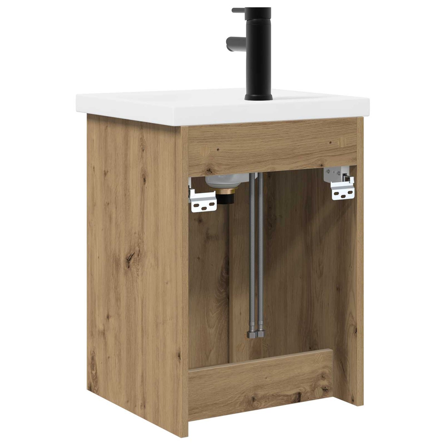 vidaXL Bathroom Vanity Unit with Tap Artisan Oak 42 x 40 x 74.5 cm