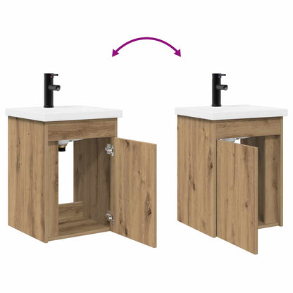 vidaXL Bathroom Vanity Unit with Tap Artisan Oak 42 x 40 x 74.5 cm