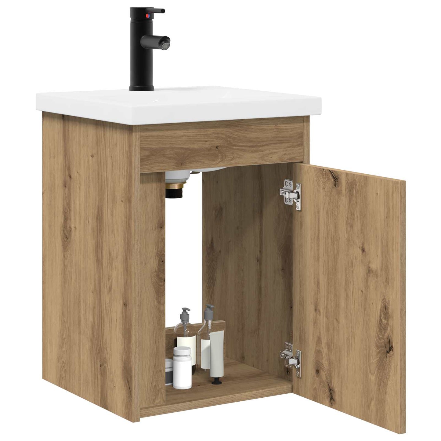 vidaXL Bathroom Vanity Unit with Tap Artisan Oak 42 x 40 x 74.5 cm