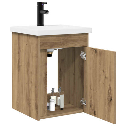 vidaXL Bathroom Vanity Unit with Tap Artisan Oak 42 x 40 x 74.5 cm