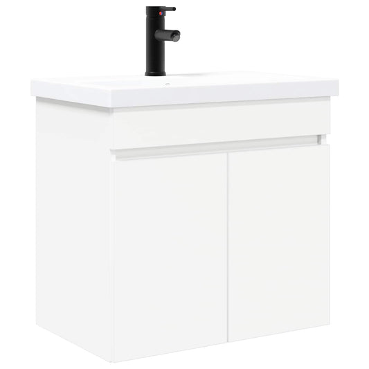 vidaXL Bathroom Vanity Unit with Tap White 61 x 40 x 74.5 cm
