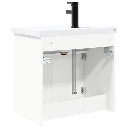 vidaXL Bathroom Vanity Unit with Tap White 61 x 40 x 74.5 cm