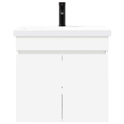vidaXL Bathroom Vanity Unit with Tap White 61 x 40 x 74.5 cm