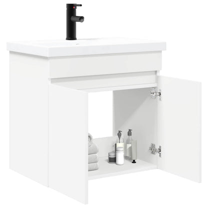 vidaXL Bathroom Vanity Unit with Tap White 61 x 40 x 74.5 cm