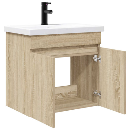 vidaXL Bathroom Vanity Unit with Tap Sonoma Oak 61 x 40 x 74.5 cm