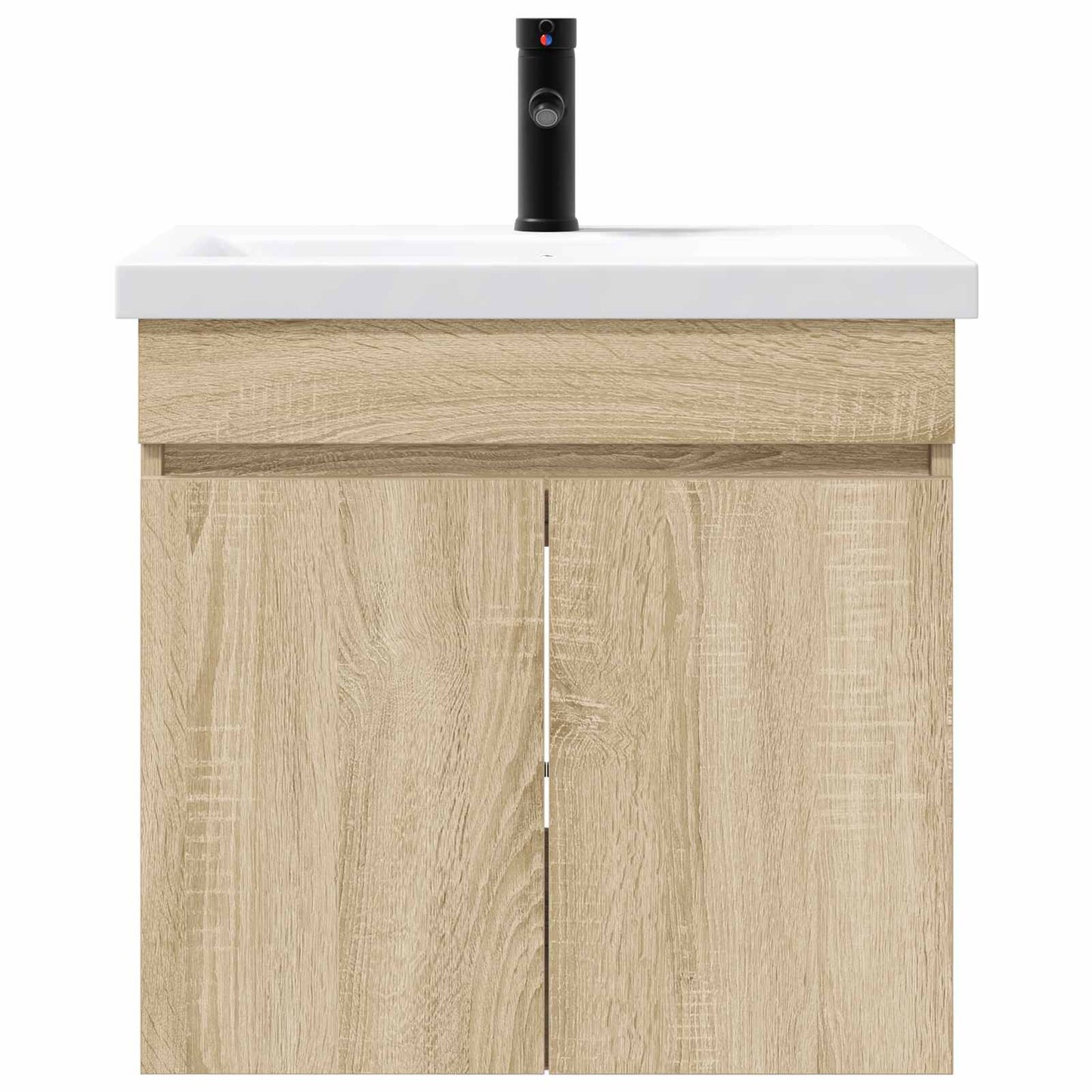 vidaXL Bathroom Vanity Unit with Tap Sonoma Oak 61 x 40 x 74.5 cm