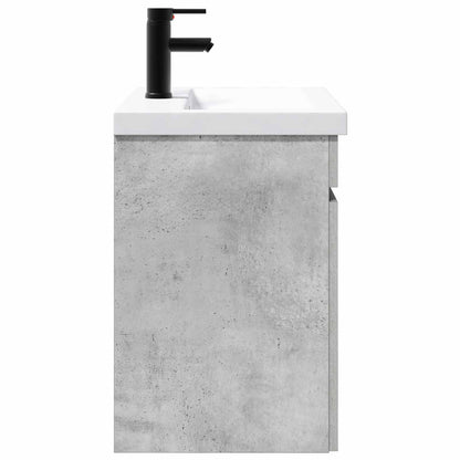 vidaXL Bathroom Vanity Unit with Tap Concrete Grey 61 x 40 x 74.5 cm