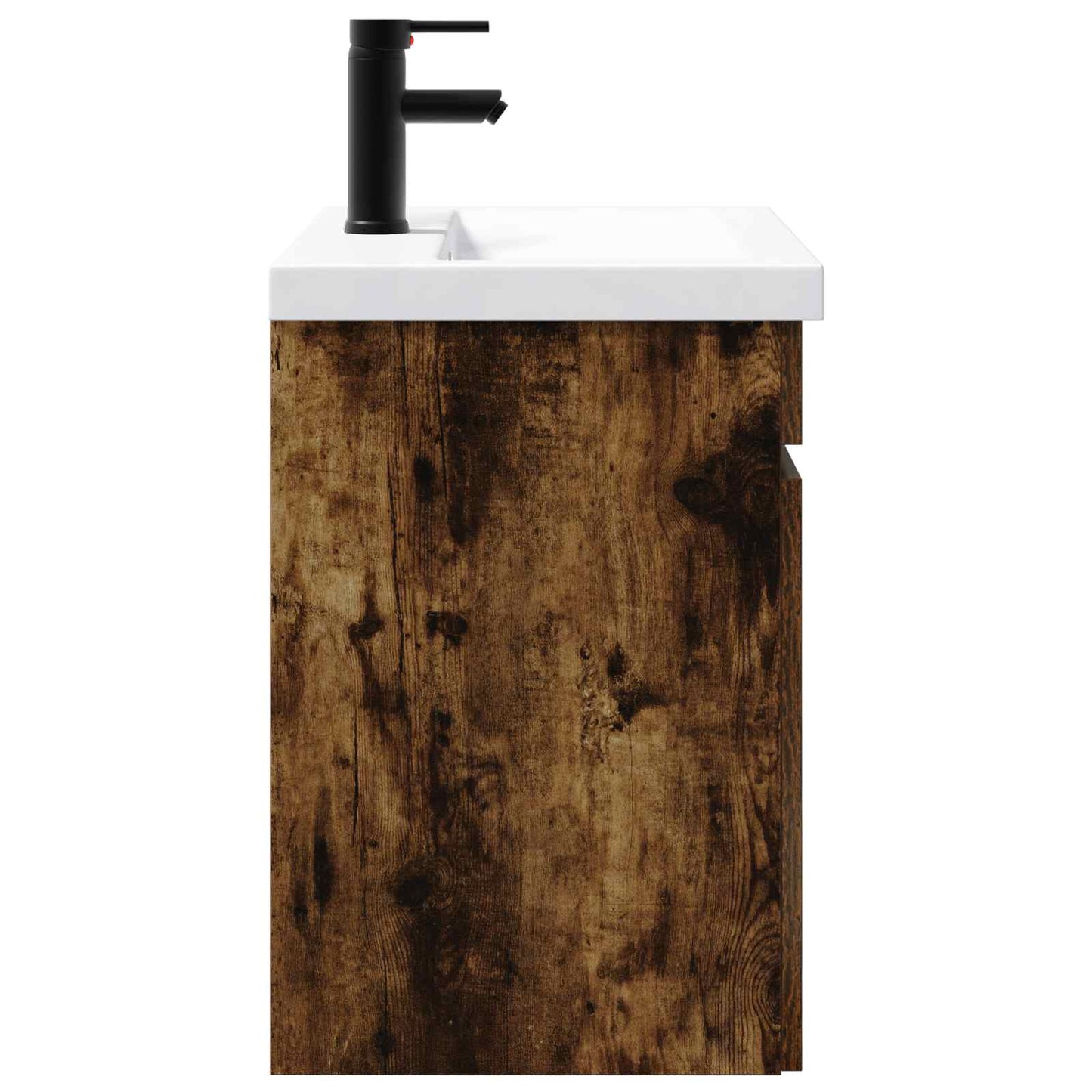 vidaXL Bathroom Vanity Unit with Tap Smoked Oak 61 x 40 x 74.5 cm