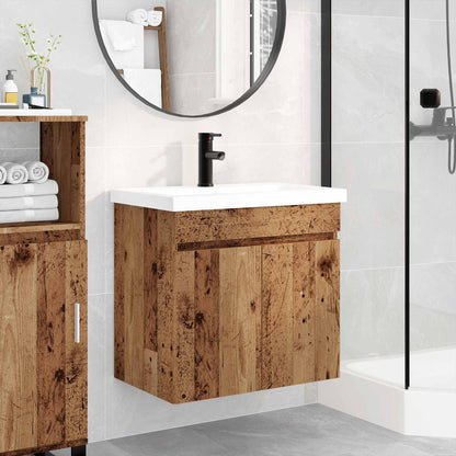 vidaXL Bathroom Vanity Unit with Tap Old Wood 61 x 40 x 74.5 cm