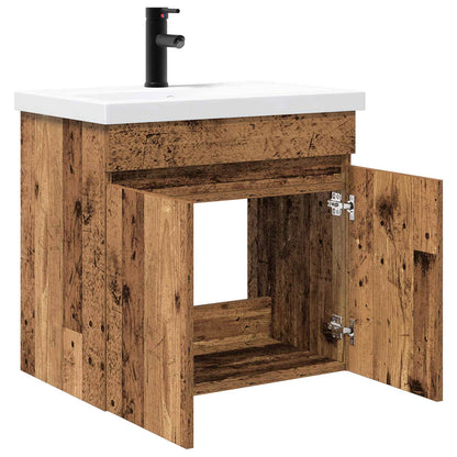 vidaXL Bathroom Vanity Unit with Tap Old Wood 61 x 40 x 74.5 cm