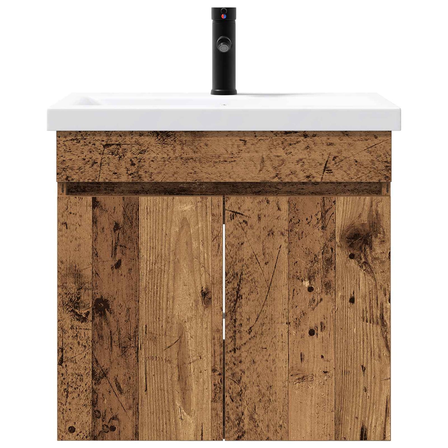 vidaXL Bathroom Vanity Unit with Tap Old Wood 61 x 40 x 74.5 cm