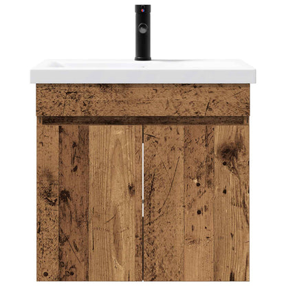 vidaXL Bathroom Vanity Unit with Tap Old Wood 61 x 40 x 74.5 cm