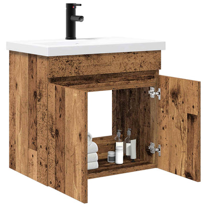 vidaXL Bathroom Vanity Unit with Tap Old Wood 61 x 40 x 74.5 cm