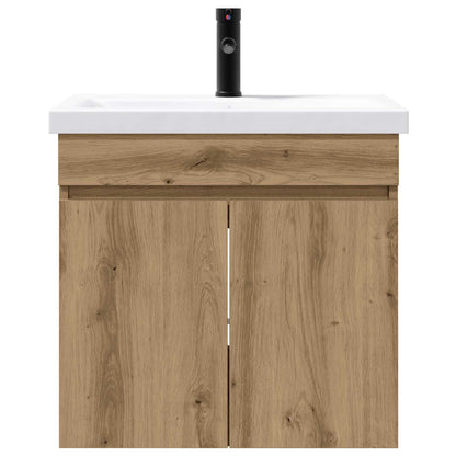 vidaXL Bathroom Vanity Unit with Tap Artisan Oak 61 x 40 x 74.5 cm