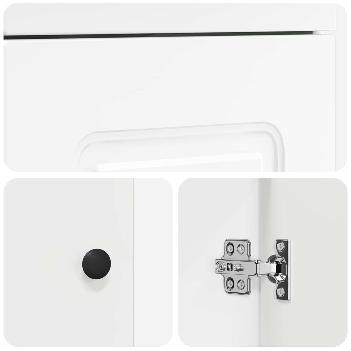 vidaXL Bathroom Vanity with Sink White 42 x 40 x 84.5 cm