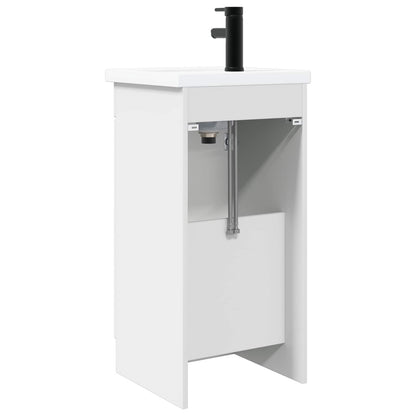 vidaXL Bathroom Vanity with Sink White 42 x 40 x 84.5 cm