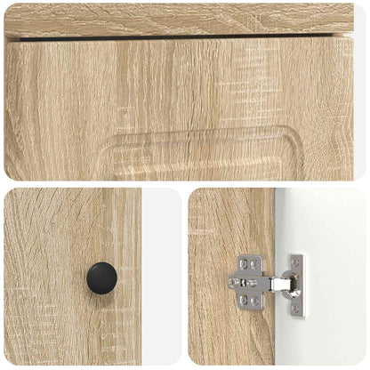 vidaXL Bathroom Vanity with Sink Sonoma Oak 42 x 40 x 84.5 cm