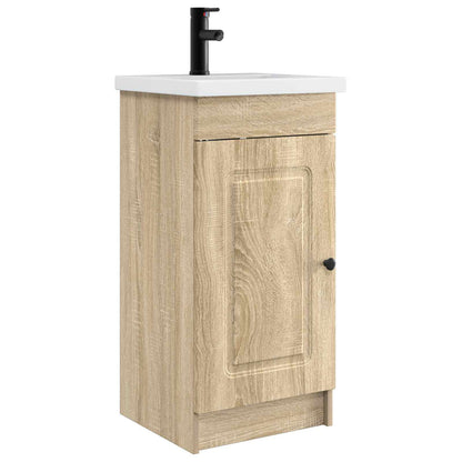 vidaXL Bathroom Vanity with Sink Sonoma Oak 42 x 40 x 84.5 cm