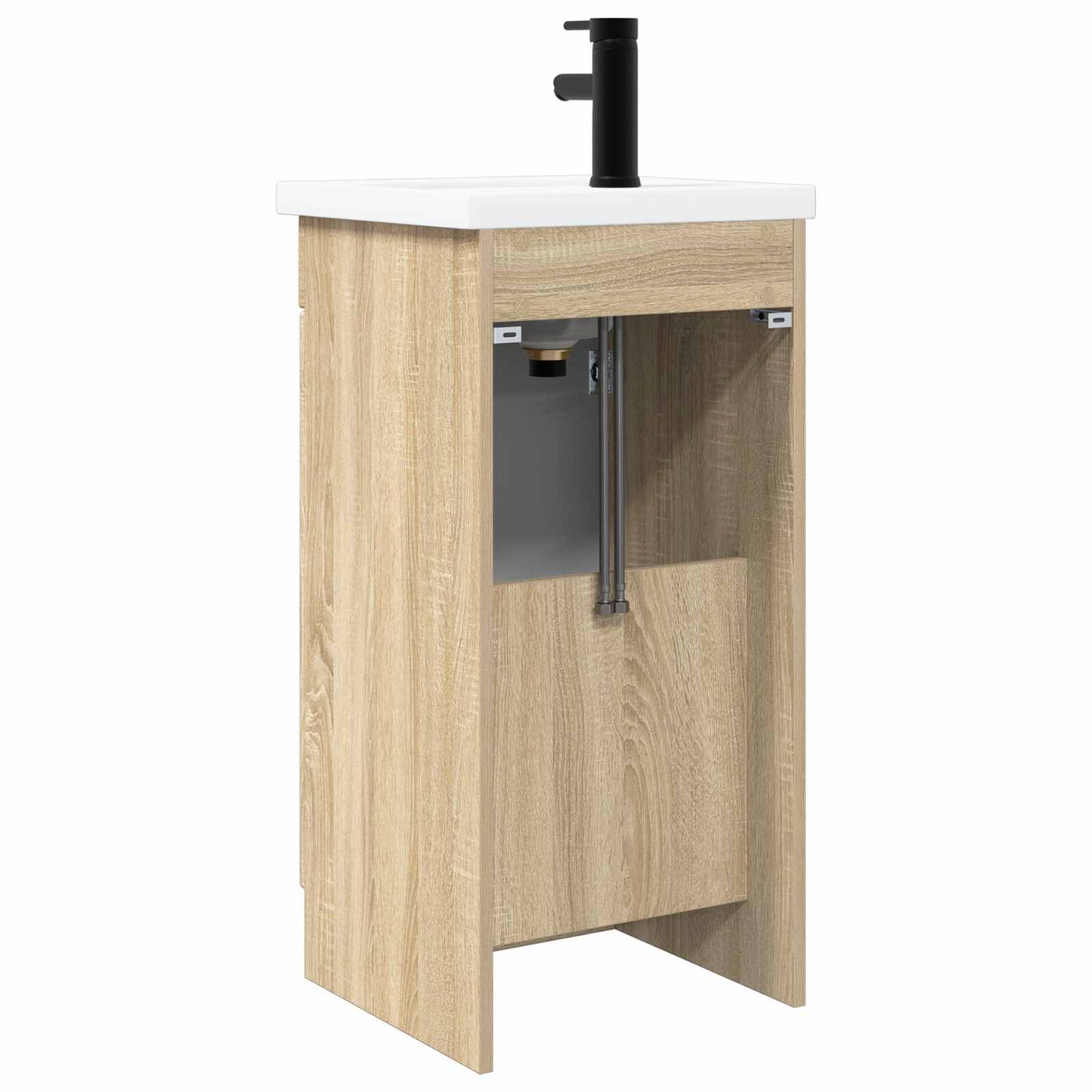 vidaXL Bathroom Vanity with Sink Sonoma Oak 42 x 40 x 84.5 cm
