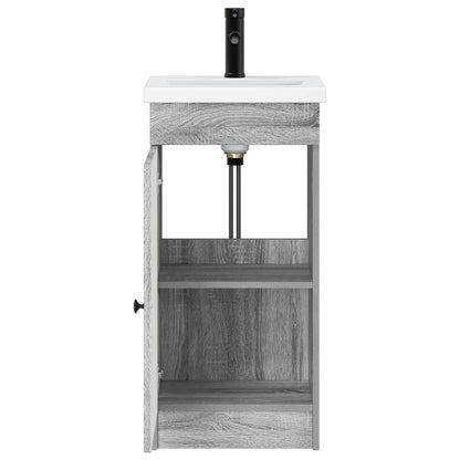 vidaXL Bathroom Vanity with Sink Grey Sonoma 42 x 40 x 84.5 cm