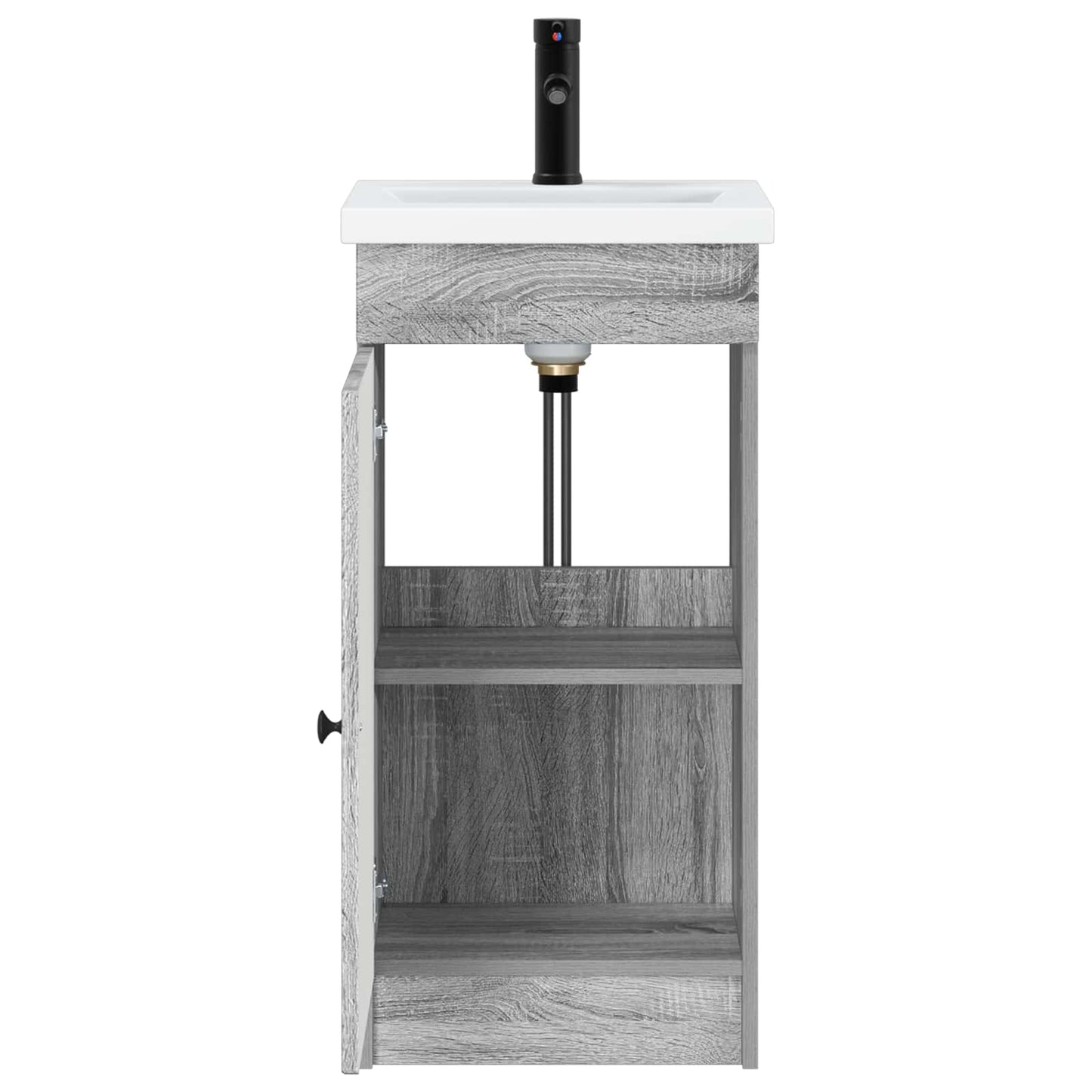 vidaXL Bathroom Vanity with Sink Grey Sonoma 42 x 40 x 84.5 cm