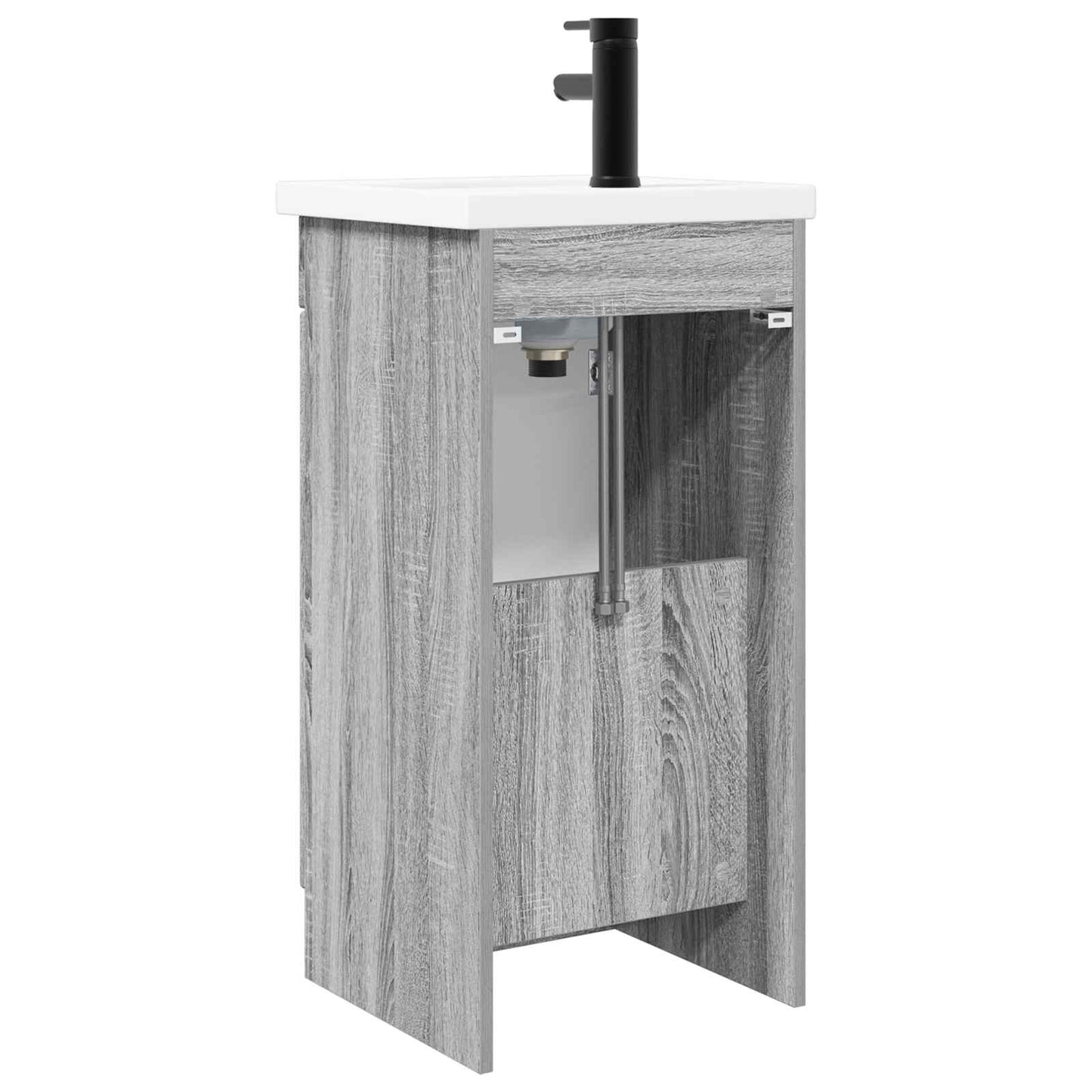 vidaXL Bathroom Vanity with Sink Grey Sonoma 42 x 40 x 84.5 cm