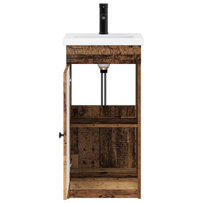 vidaXL Bathroom Vanity with Sink Old Wood 42 x 40 x 84.5 cm
