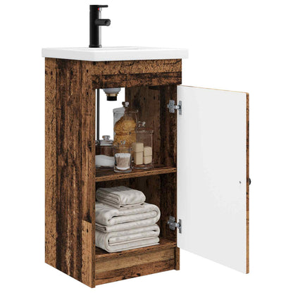 vidaXL Bathroom Vanity with Sink Old Wood 42 x 40 x 84.5 cm