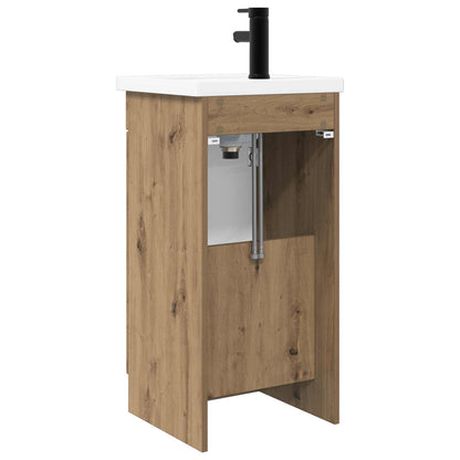 vidaXL Bathroom Vanity with Sink Artisan Oak 42 x 40 x 84.5 cm