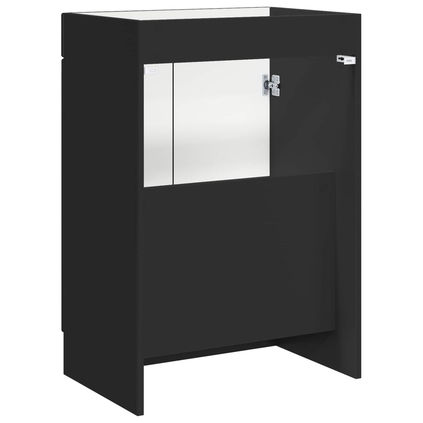 vidaXL Bathroom under Sink Cabinet Black 56 x 37.5 x 81 cm