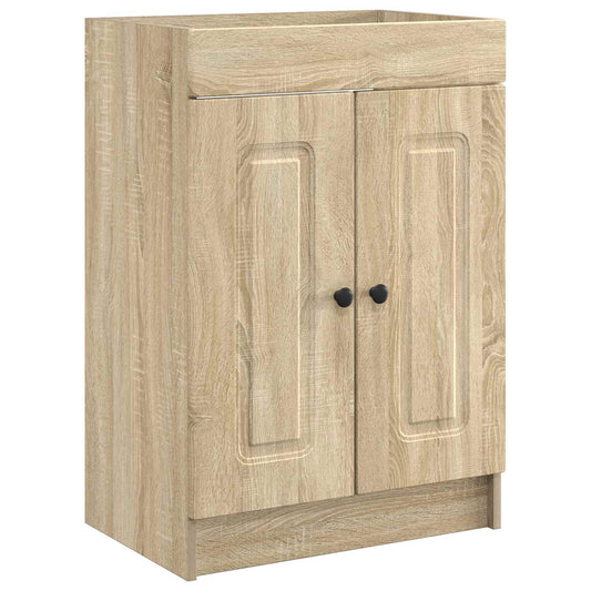 vidaXL Bathroom under Sink Cabinet Sonoma Oak 56 x 37.5 x 81 cm