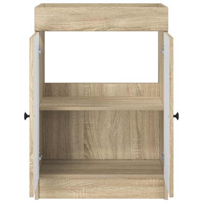 vidaXL Bathroom under Sink Cabinet Sonoma Oak 56 x 37.5 x 81 cm