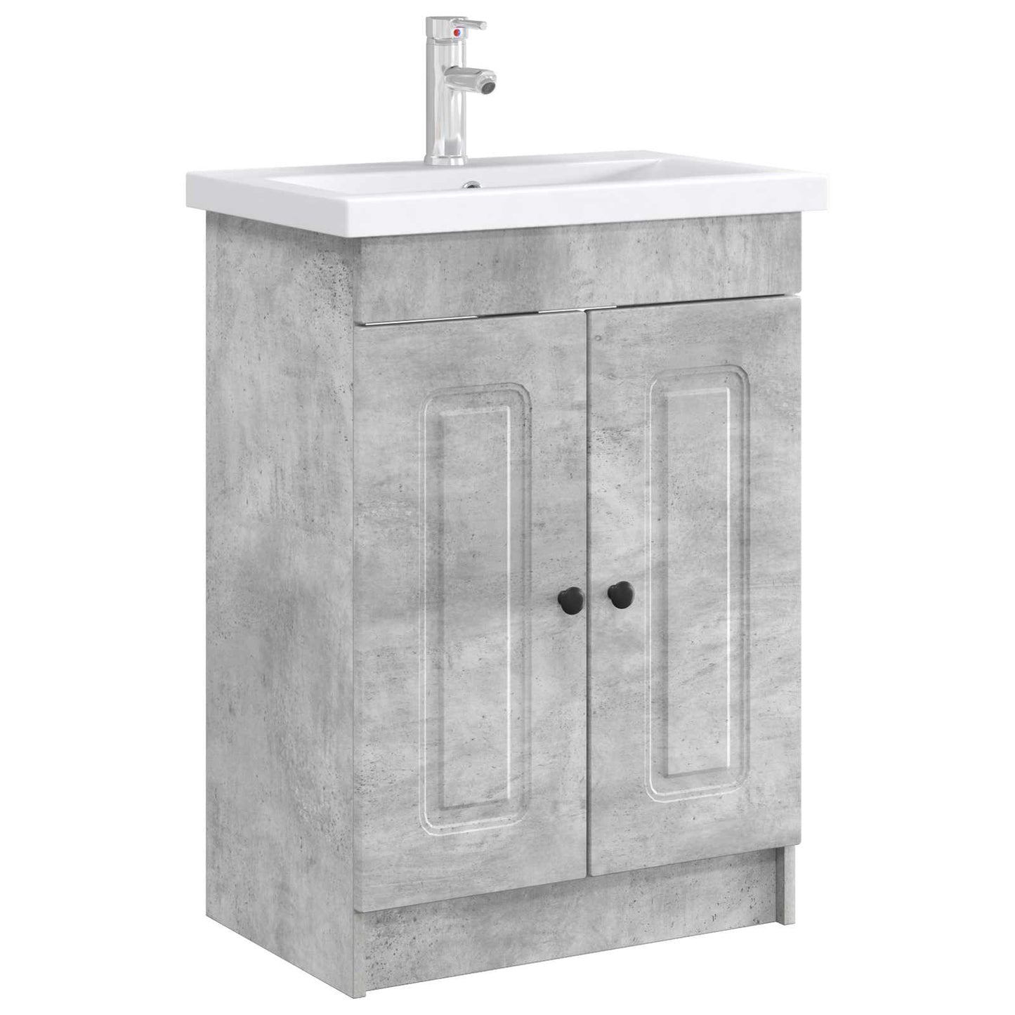 vidaXL Bathroom under Sink Cabinet Concrete Grey 56 x 37.5 x 81 cm