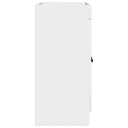 vidaXL Bathroom under Sink Cabinet High Gloss White 56 x 37.5 x 81 cm