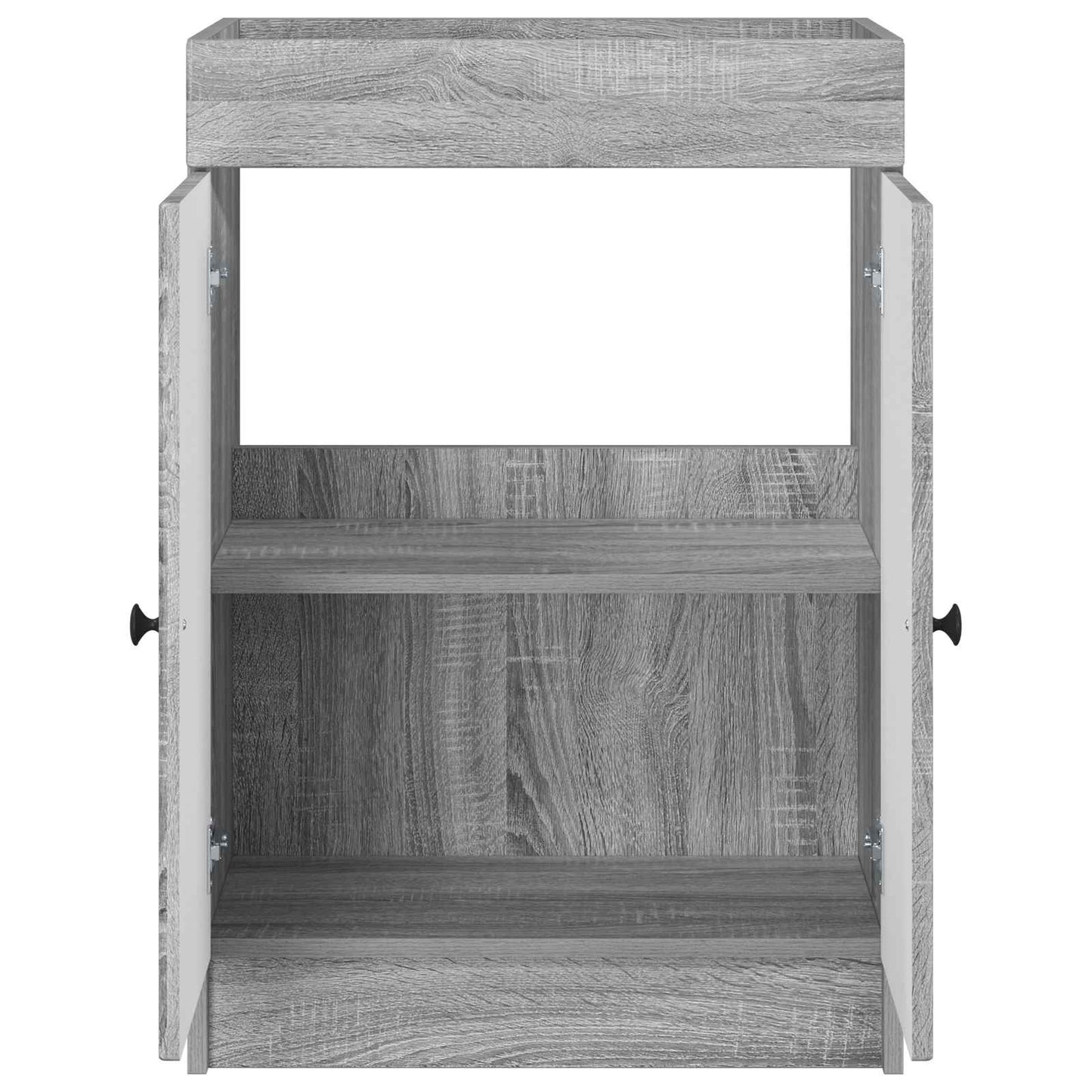 vidaXL Bathroom under Sink Cabinet Grey Sonoma 56 x 37.5 x 81 cm