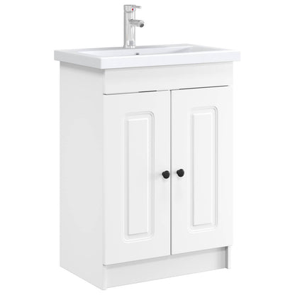 vidaXL Bathroom under Sink Cabinet White 78.5 x 37.5 x 81 cm